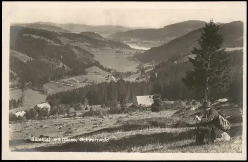 Titisee-Neustadt Umland-Ansicht Bärental mit Titisee Schwarzwald 1925