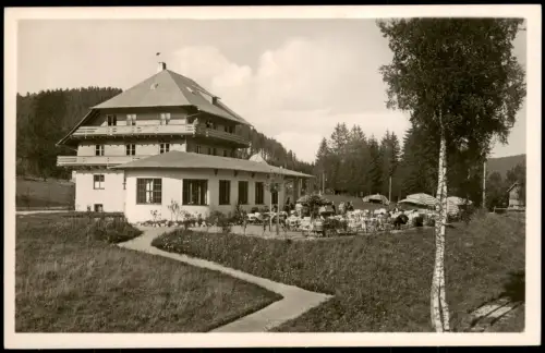 Ansichtskarte Titisee-Neustadt Schwarzwald Café Brugger Bes. E. Brugger 1950
