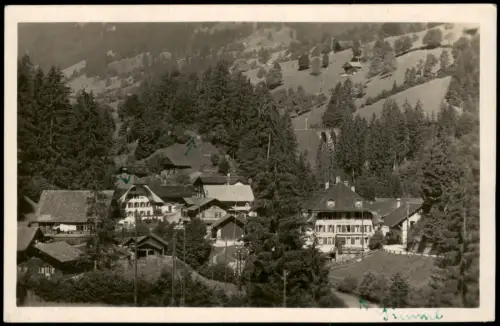 Weissenburg im Simmental Panorama-Ansicht Teilansicht Blick auf Wohnhäuser 1940