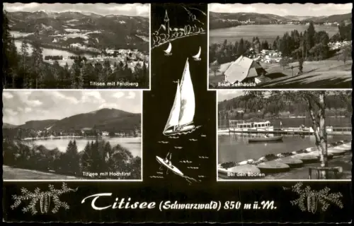 Titisee-Neustadt Mehrbildkarte Foto-Ansichten Titisee (Schwarzwald) 1960