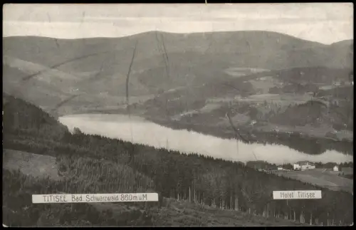 Titisee-Neustadt Panorama Umgebung TITISEE Bad. Schwarzwald mit Hotel 1910