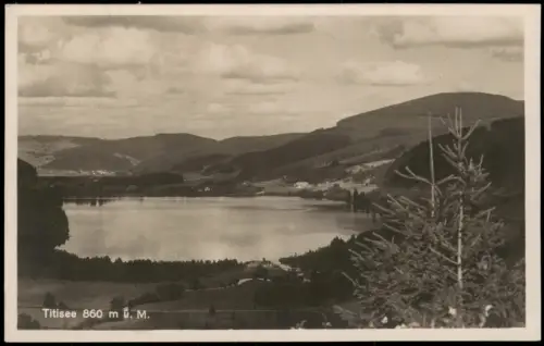 Titisee-Neustadt Panorama Umgebungskarte Titisee (Schwarzwald) 1930