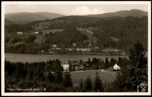 Ansichtskarte Titisee-Neustadt Titisee Schwarzwald mit Blick zum Hotel 1935