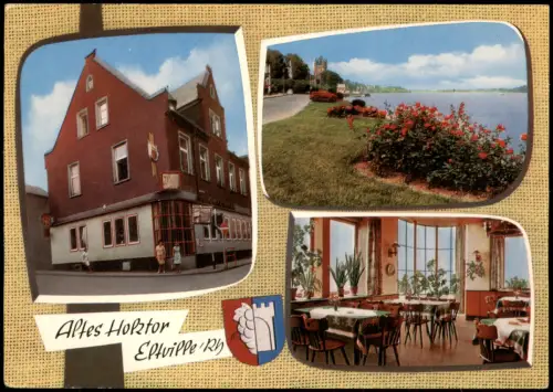 Eltville am Rhein Mehrbildkarte Altes Holztor (Gaststätte, Gasthaus) 1971