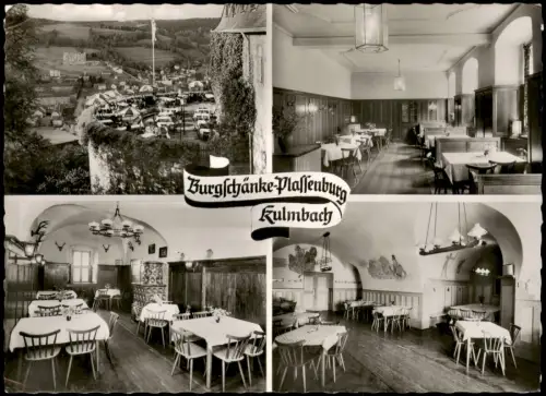 Ansichtskarte Kulmbach Mehrbildkarte Burgschänke Plassenburg Kulmbach 1965