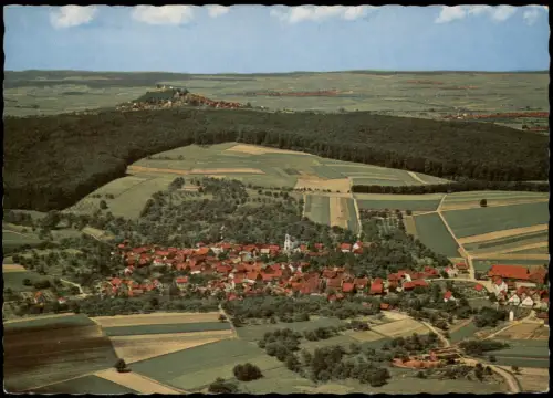 Wiebelsbach Luftbild Gesamtansicht v. Flugzeug aus, Luftaufnahme 1964