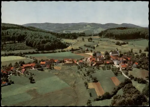 Ansichtskarte Neunkirchen i. Odenwald-Modautal Luftbild  Flugzeug aus 1964