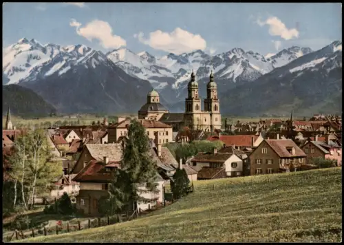 Kempten (Allgäu) Panorama-Ansicht Allgäuer Hochgebirgskette 1960
