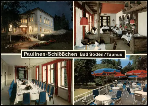 Bad Soden am Taunus Mehrbildkarte Paulinen-Schlößchen Taunus 1978