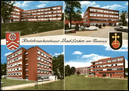Bad Soden am Taunus Krankenhaus Mehrbildkarte Kreiskrankenhaus 1979