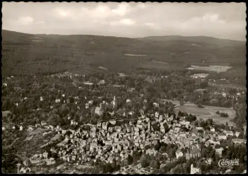 Kronberg / Cronberg (Taunus) Panorama-Ansicht Gesamtansicht v. Flugzeug aus 1956