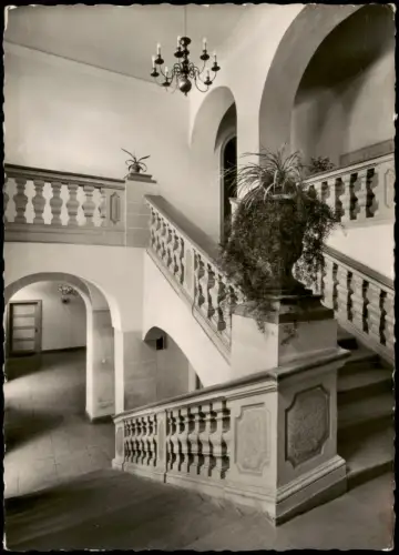 Messelhausen-Lauda Innenansicht Treppenhaus Pius-Keller-Haus 1966