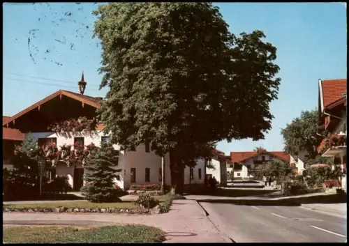 Ansichtskarte Chieming Ortsansicht Dorf Partie Straßen-Ansicht 1986