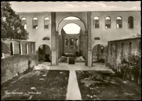 Ansichtskarte Bad Hersfeld Stiftsruine des Benedikterklosters 1960