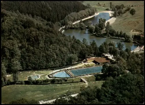 Bad Gandersheim Luftaufnahme  Schwimmbad  Terrassen-Café am Osterbergsee 1965
