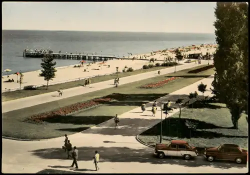 Postcard Warna Варна Goldener Sand Goldstrand Strand Beach 1965
