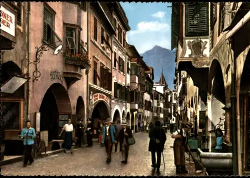 Cartolina Meran Merano Portici MERAN Laubengasse 1960