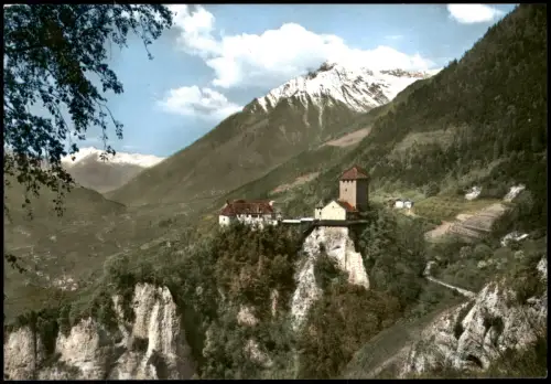 Meran Merano Castel Tirolo e Cima Tessa Schloss Tirol mit Zielspitze 1960
