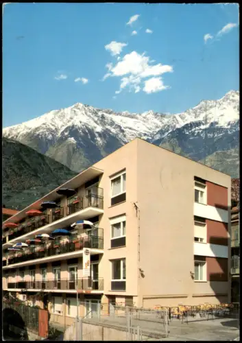 Cartolina Meran Merano Hotel Garni BRUXELLES Via O. Huber 1979