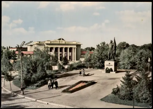 Russe Rustschuk Roustchouk Pyce  Haus der Kultur Denkmal d. sowj. Soldaten 1960