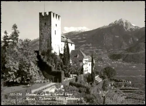 Cartolina Meran Merano Castel Leone Schloss Lebenberg 1966
