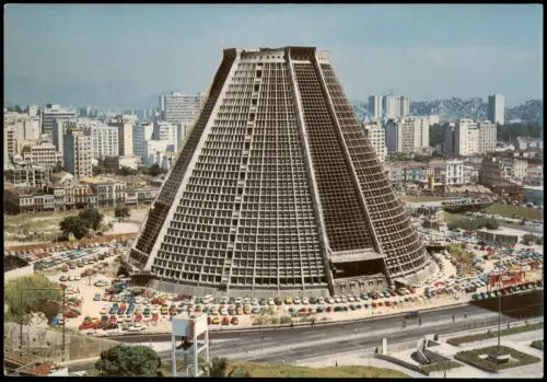 Postcard Rio de Janeiro Nova Catedral New Cathedral 1970