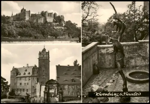 Ansichtskarte Bernburg (Saale) DDR Mehrbild-AK mit Stadtteilansichten 1972