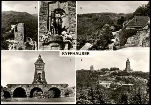 Rottleben (Thüringen) DDR Mehrbild-AK Kyffhäuser, Oberburg, Kulpenberg uvm. 1980