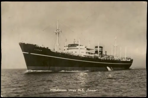 Ansichtskarte  Wilhelmsen Lines M.S. Tomar Schiffe Dampfer Steamer 1963