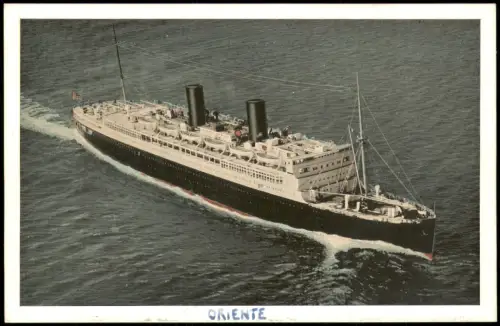Schiff Ship Luxusliner AMERICAN TURBO-ELECTRIC LINER ORIENTE 1950