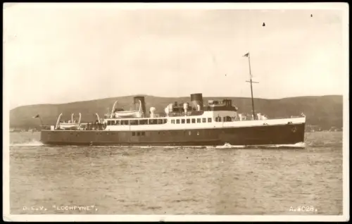 Ansichtskarte  Schiff Schifffahrt Fähre Fährschiff D.E.V. Lochfyne 1960