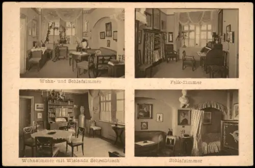 Ansichtskarte Weimar Kirms-Krackow-Haus 4 Bild Zimmer 1928
