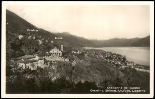 Ansichtskarte Locarno Madonna del Sasso Kirche 1933