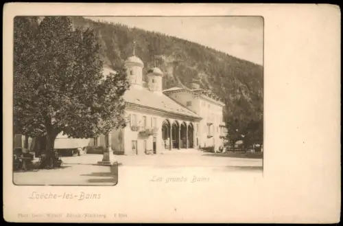 Ansichtskarte Leukerbad Leiggerbad Loèche-les-Bains Les grands Bains 1906