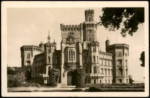 Postcard Frauenberg Hluboká nad Vltavou Schloss Zamek - Fotokarte 1950