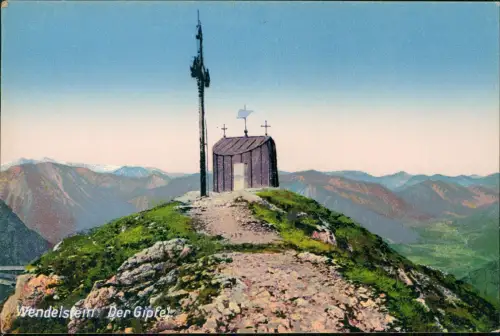 Ansichtskarte Bayrischzell Wendelstein Der Gipfel Wetterwarte 1914