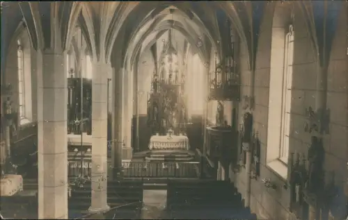 Ansichtskarte Lunz am See Kirche - Altar 1921