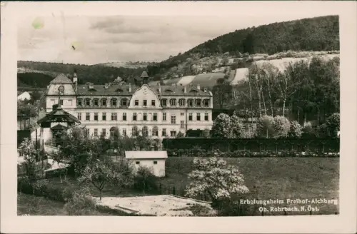 Ansichtskarte Oberrohrbach Erholungsheim Freihof-Aichberg 1937