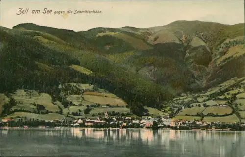 Ansichtskarte Zell am See Stadtblick - Schmittenhöhe 1905