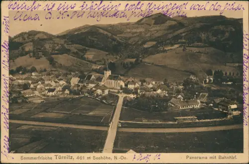 Ansichtskarte Türnitz Blick auf die Stadt 1911