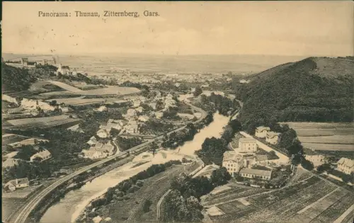 Ansichtskarte Gars am Kamp Panorama: Thunau, Zitternberg 1914