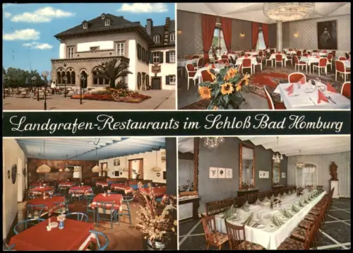 Bad Homburg vor der Höhe Landgrafen-Restaurant im Schloß (Mehrbildkarte) 1980