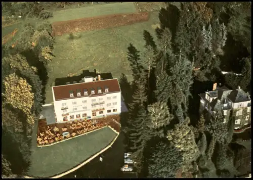Bad Orb Hotel ATLANTIK Spessart v. Flugzeug aus, Luftaufnahme 1960
