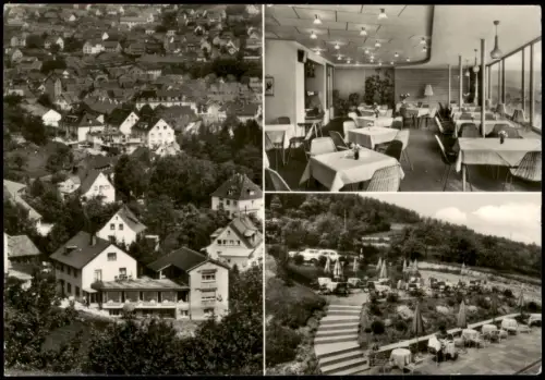 Bad Orb Mehrbildkarte Café Pension FERNBLICK Philosophenweg 1978/1967
