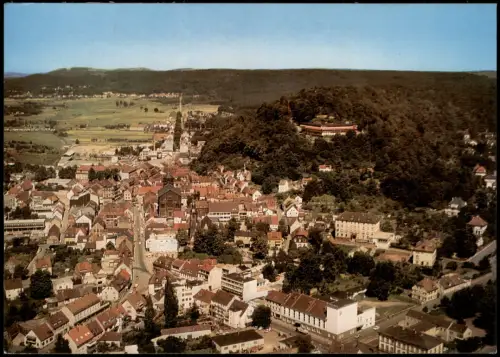 Homburg ( Saarpfalz) Luftbild Totalansicht v. Flugzeug aus, Luftaufnahme 1970
