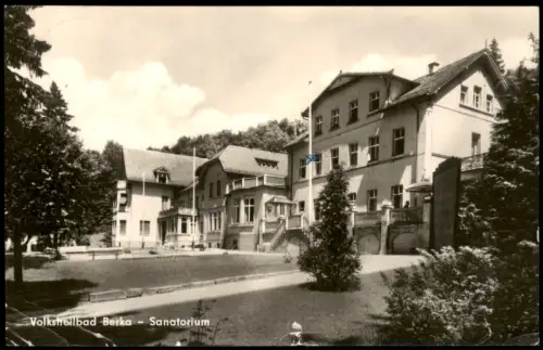 Ansichtskarte Bad Berka Volksheilbad Berka Sanatorium zur DDR-Zeit 1962