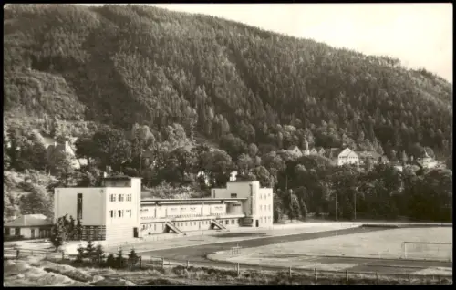 Bad Blankenburg DDR Karte Sportschule des DTSB, Fußball-Platz 1967