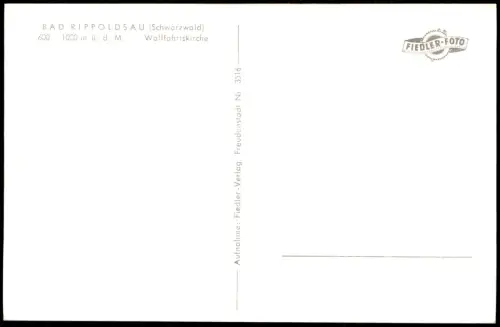 Bad Rippoldsau Schapbach Wallfahrtskirche Innenansicht Kirche 1960