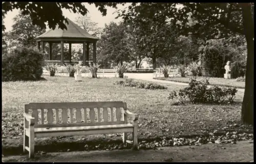 Ansichtskarte Bad Dürrenberg Kurpark Partie zur DDR-Zeit 1965