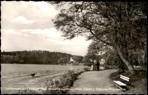 Ansichtskarte Bad Malente-Gremsmühlen-Malente Dieksee-Promenade 1969/1965
